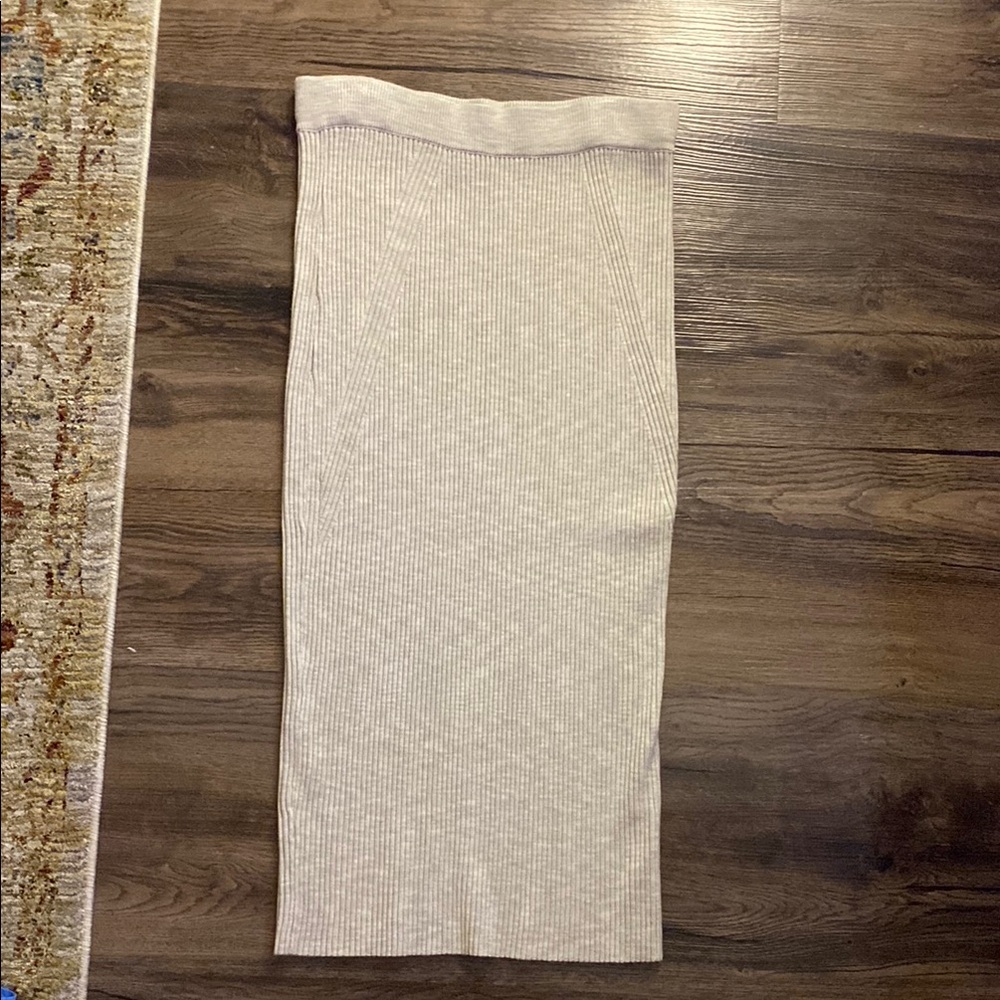 Abercrombie Cream Ribbed Skirt